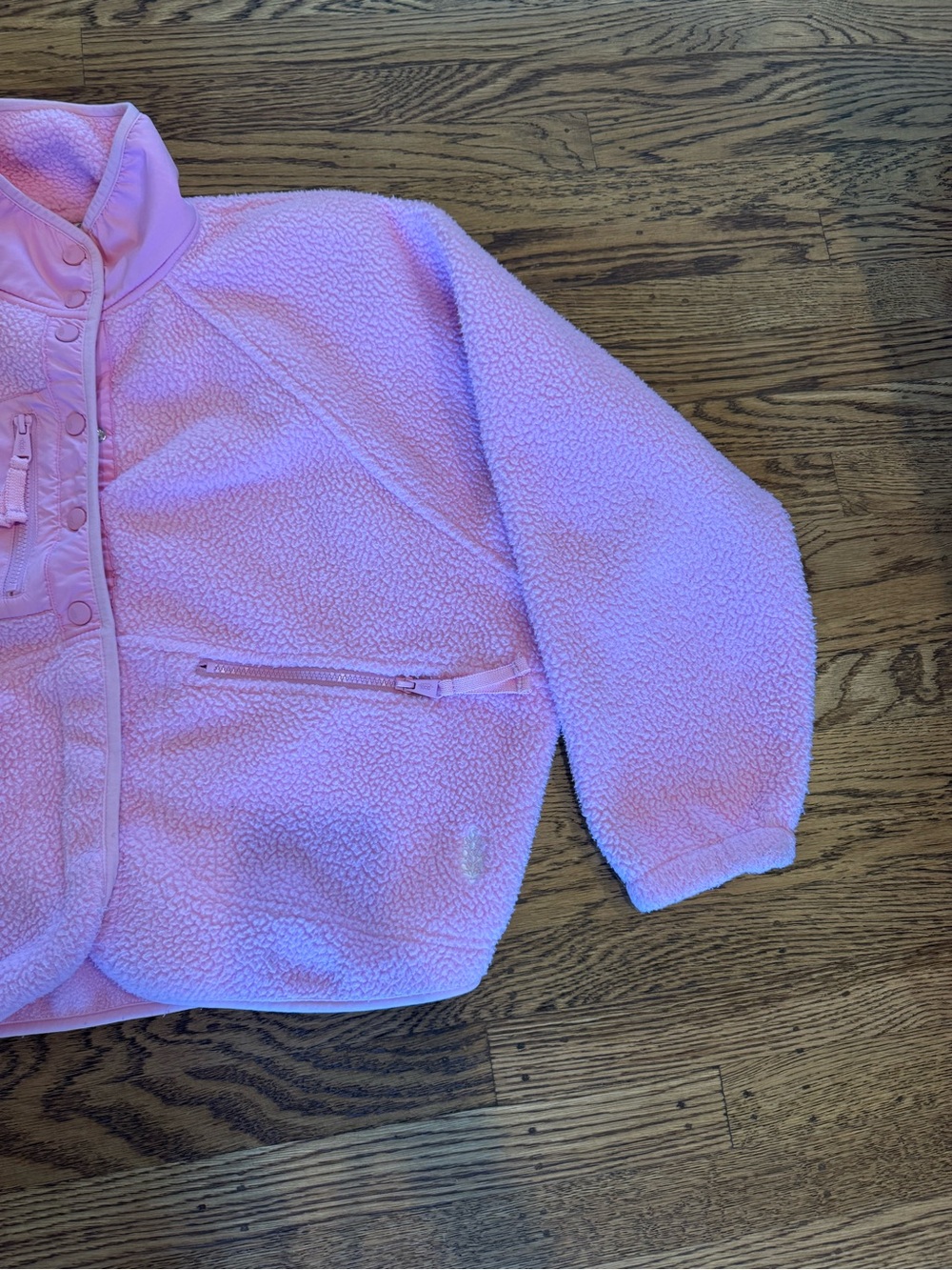 Free People Movement “hit the slopes” Pink Sherpa Fleece Jacket - Picture 2 of 7